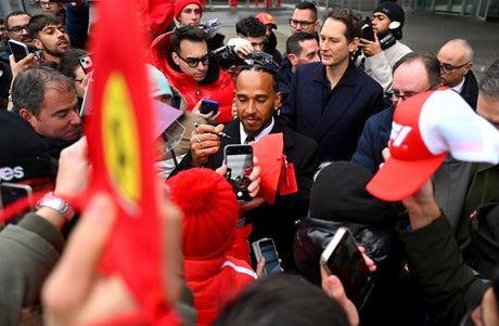 Így telt Hamilton első napja a Ferrarinál