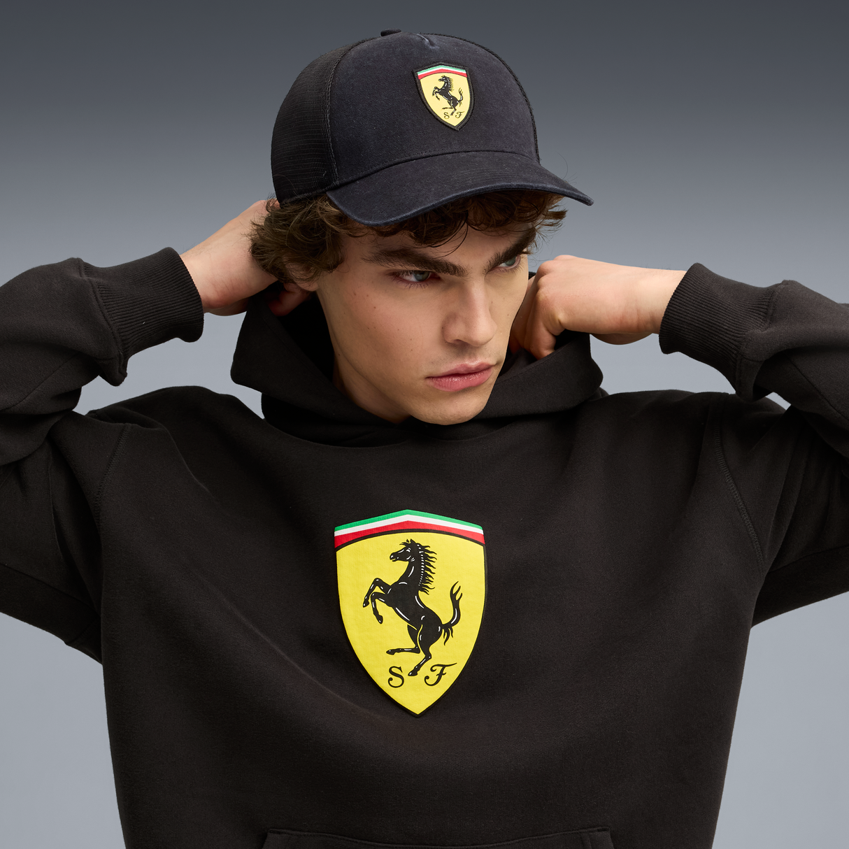 Ferrari Kamionos Sapka, Puma, fekete 🔥
