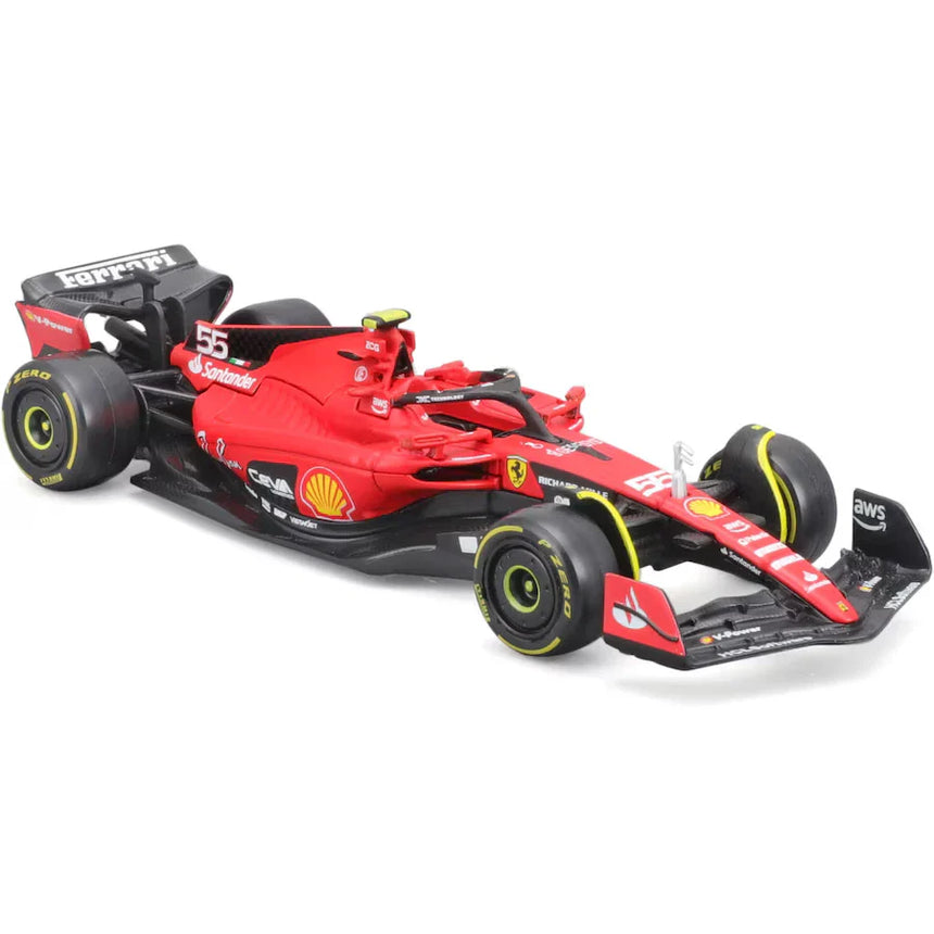 Ferrari model autó, F1-23, bburago, 1:43, Carlos Sainz #55, 2023