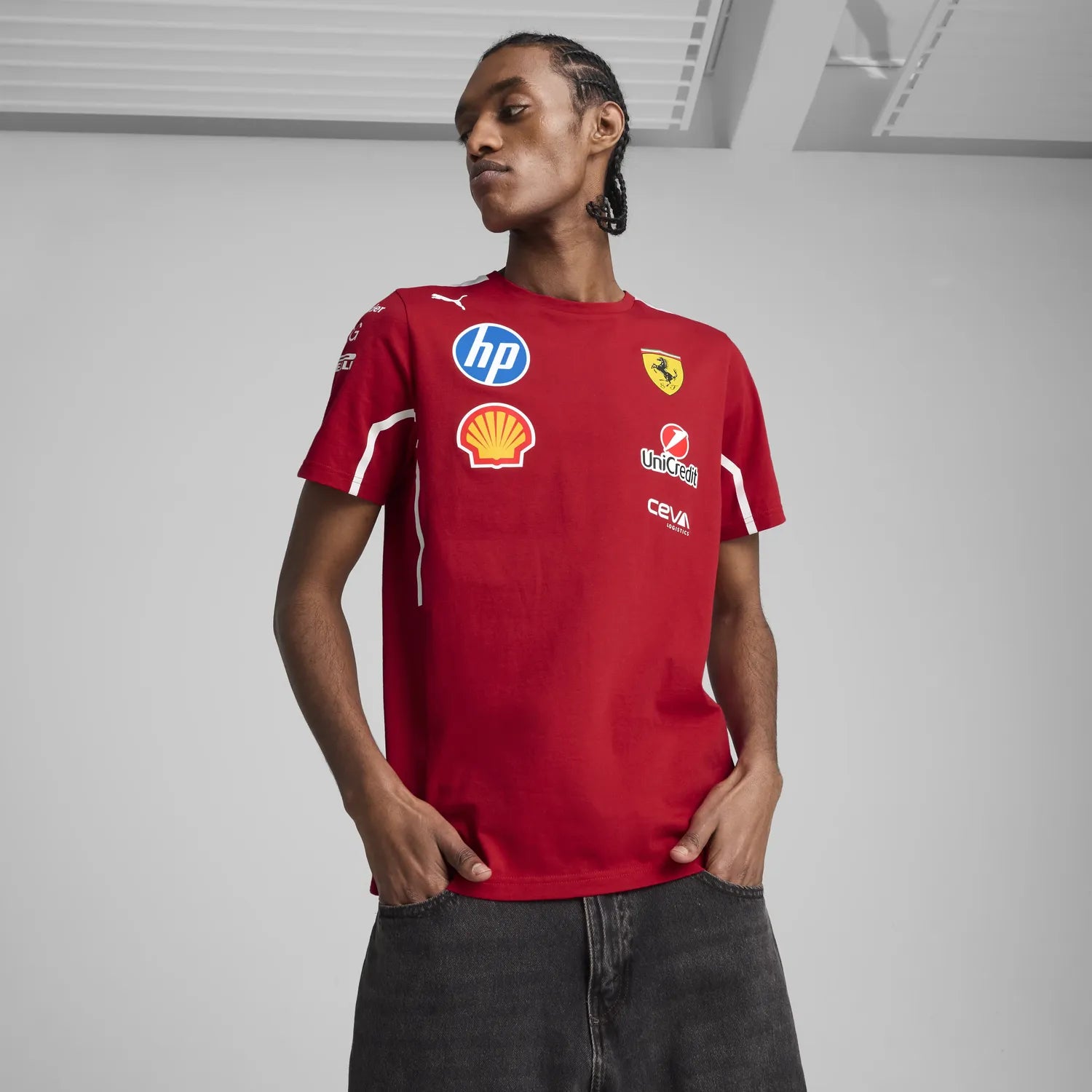 Scuderia Ferrari Csapat Környakú Póló 🔥