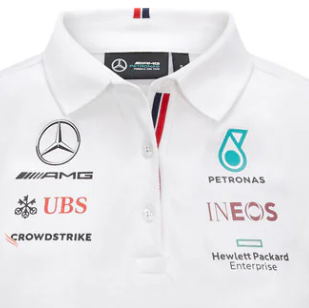 Mercedes Women's Team T-Shirt with Collar