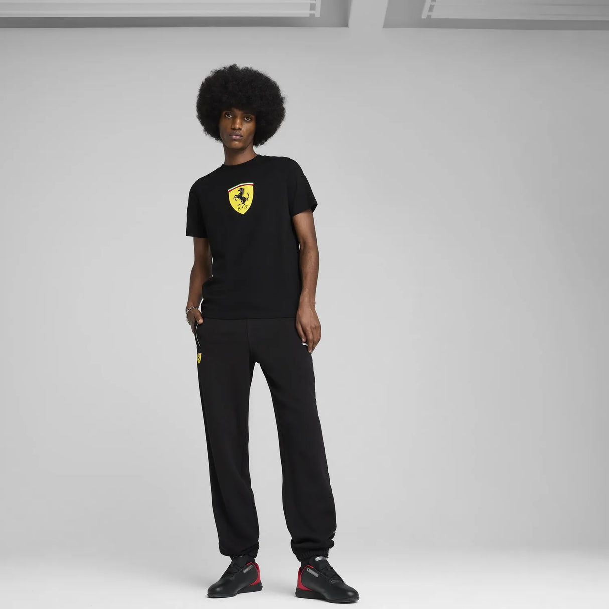 Ferrari Race Collar T-Shirt - Black 🔥