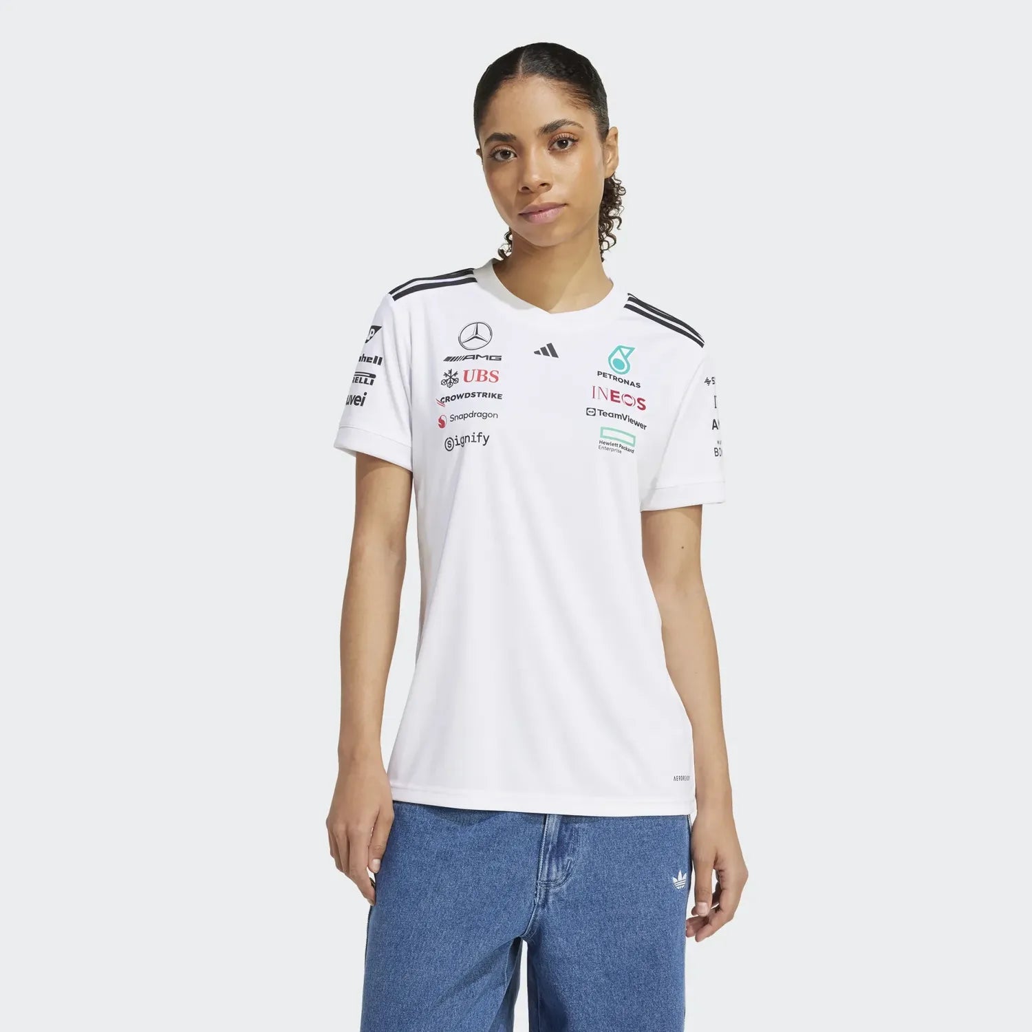 Mercedes Racing Kurzarm-T-Shirt – Damen 🔥