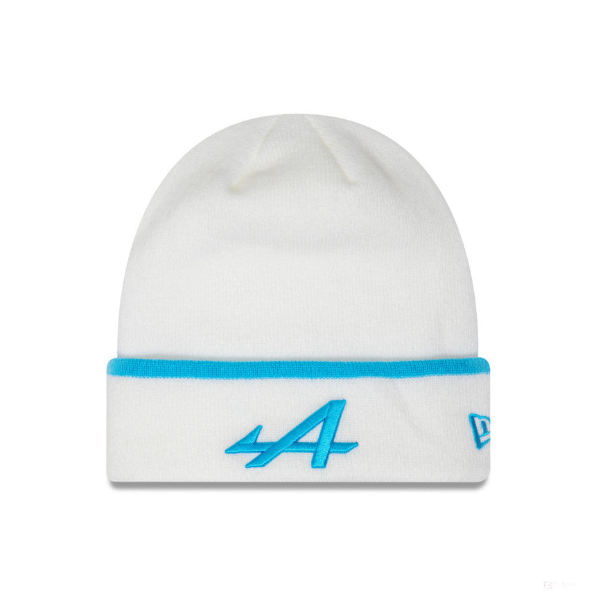 Alpine winter cap, New Era, stripe, white