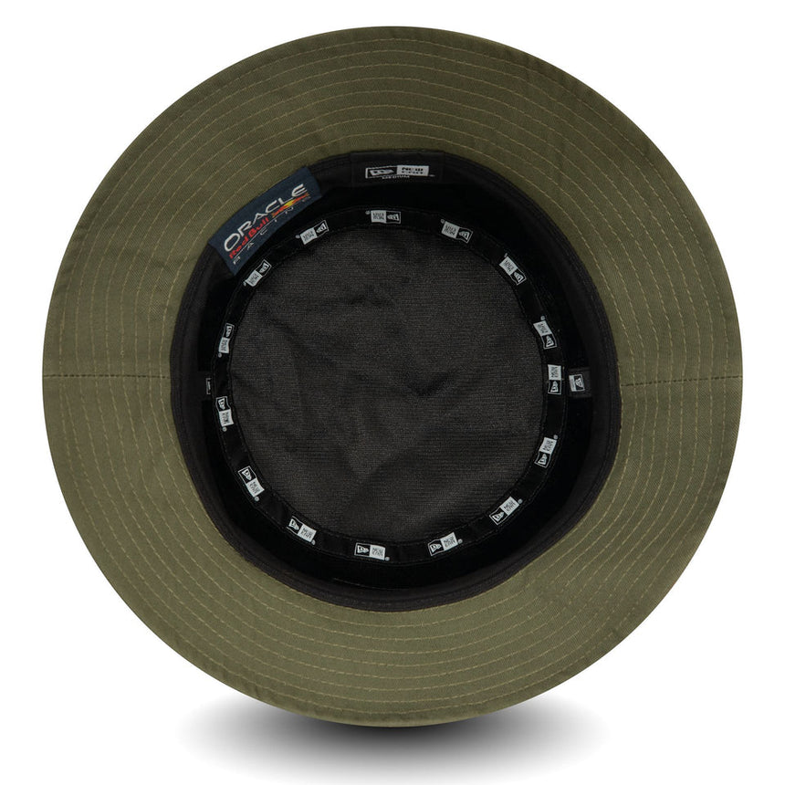 Red Bull bucket hat, New Era, suede, green