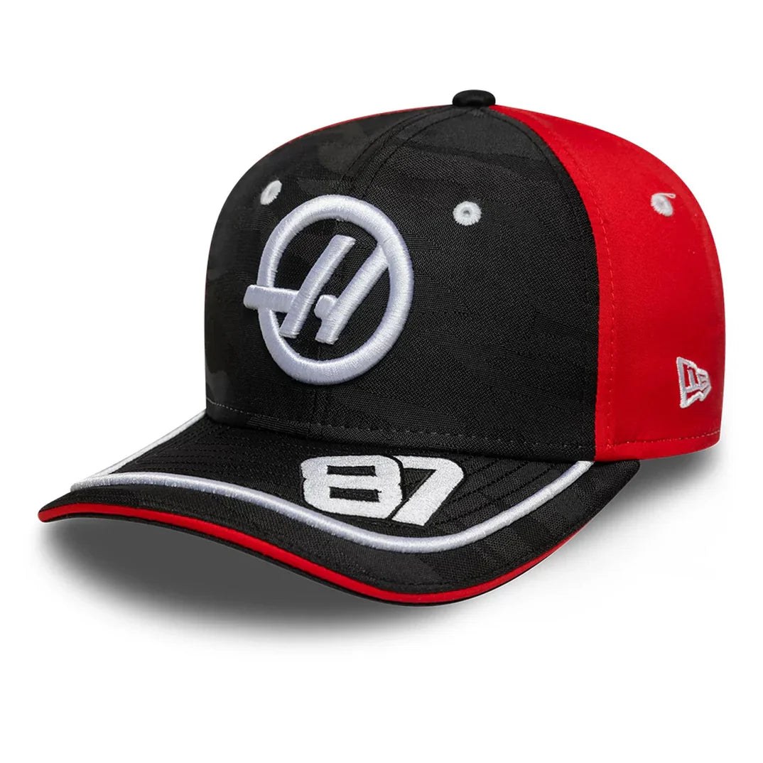 Haas F1 Baseball Cap, Kinder, Oliver Bearman, New Era, 9SEVENTY SS, Schwarz 🔥