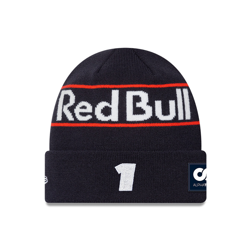 Red Bull Racing kötött sapka, Max Verstappen, New Era, Kék 🔥
