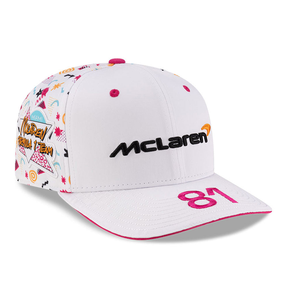 McLaren Baseball sapka, Miami, Oscar Piastri, New Era, 9SEVENTY SS, Fehér 🔥