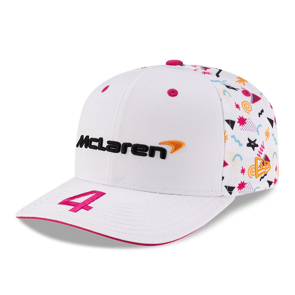 McLaren Baseball sapka, Miami, Lando Norris, New Era, 9SEVENTY SS, Fehér 🔥