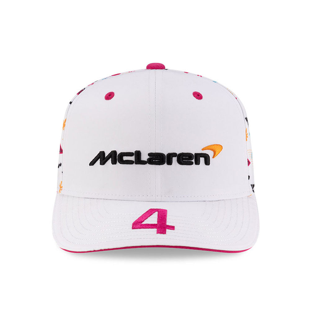 McLaren Baseball sapka, Miami, Lando Norris, New Era, 9SEVENTY SS, Fehér 🔥