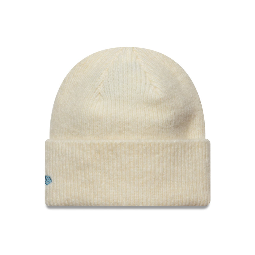 New York Yankees téli sapka, női széles szegélyű, New Era, bézs