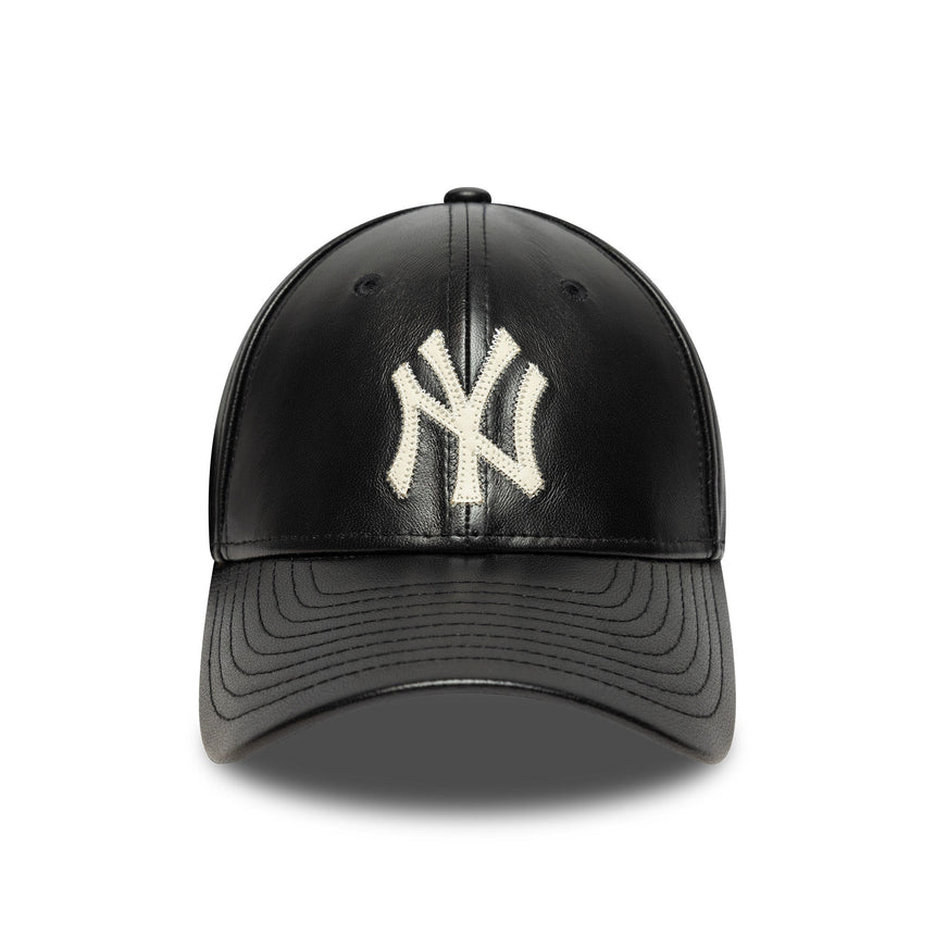 New York Yankees baseball sapka, bőr, New Era, 9FORTY, mc, fekete