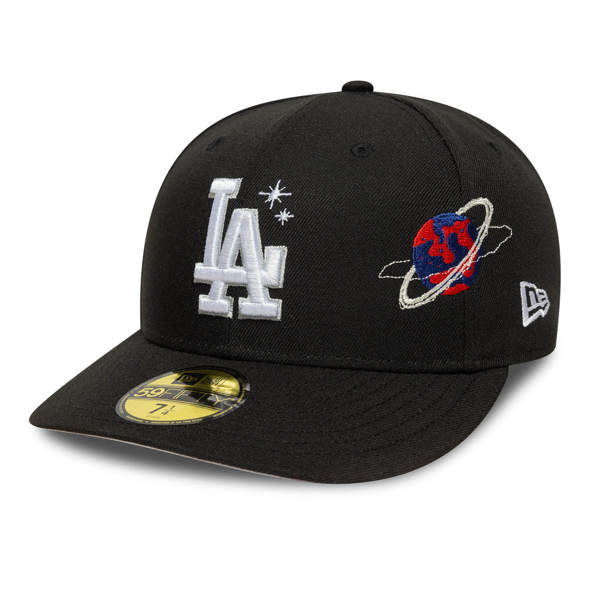 Los Angeles Dodgers sapka, PLANET ICON, New Era, 59FIFTY, PC, fekete