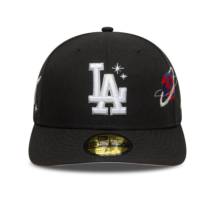 Los Angeles Dodgers sapka, PLANET ICON, New Era, 59FIFTY, PC, fekete