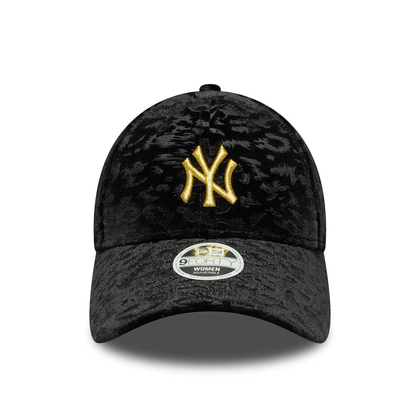 New York Yankees sapka, leó velúr, 9FORTY, női, fekete