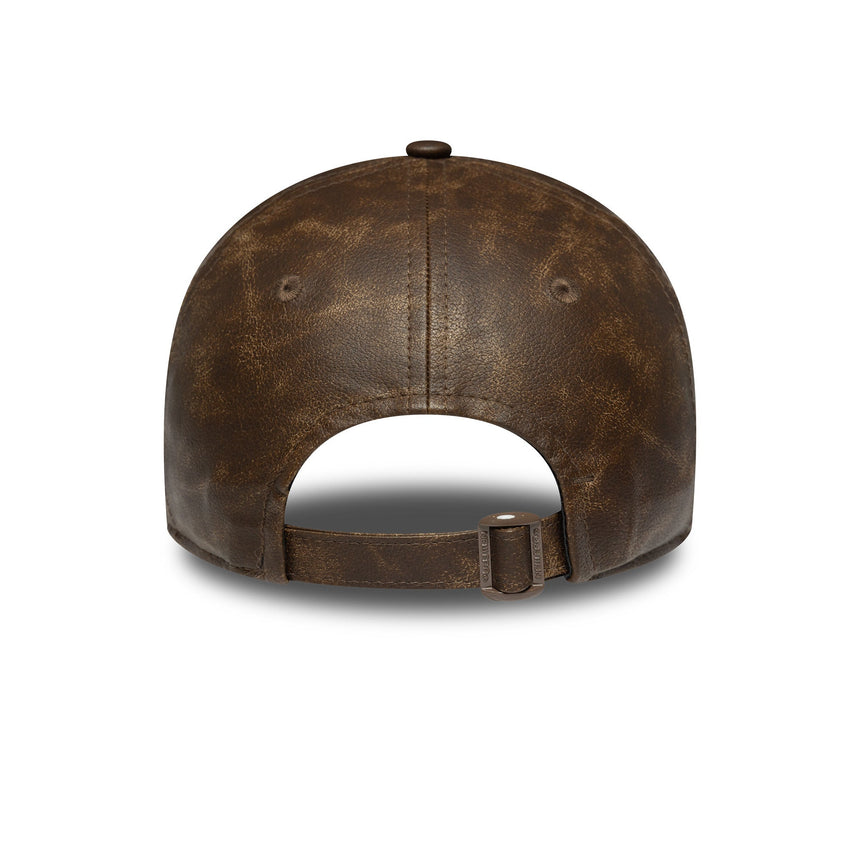 New York Yankees sapka, PU bőr, New York Yankees, 9TWENTY, barna, barna