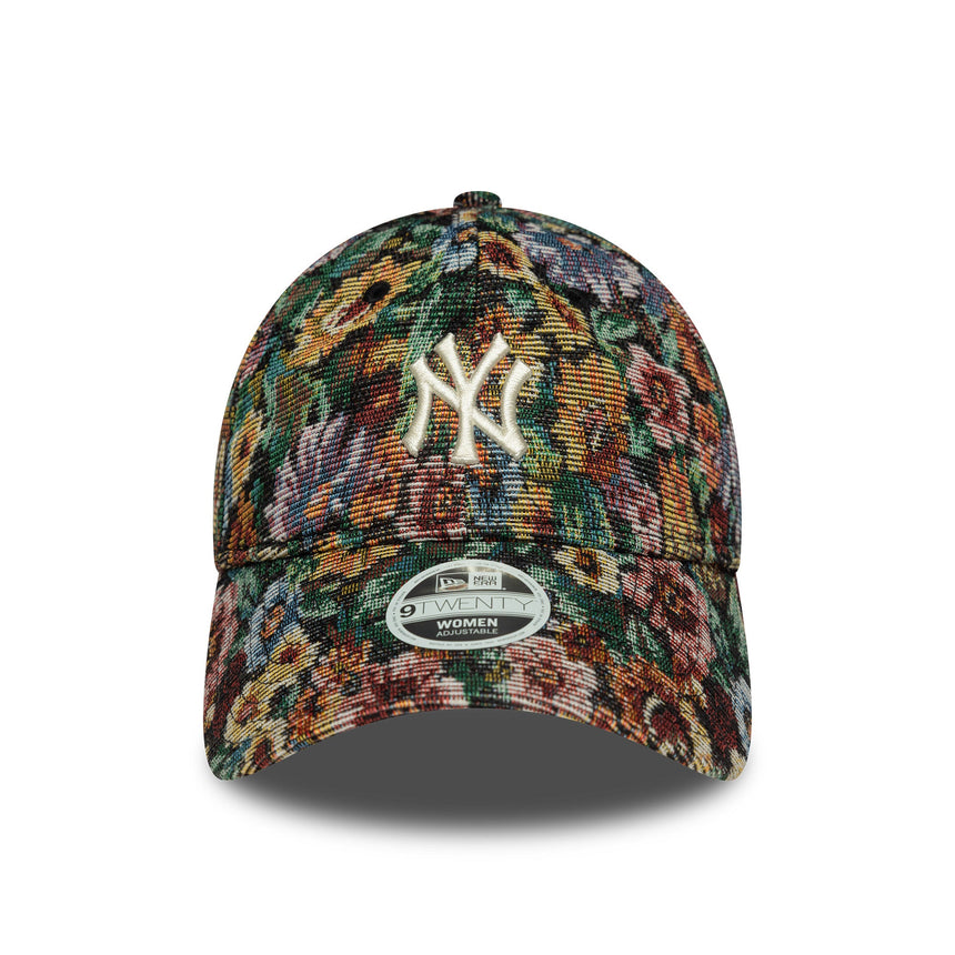 New York Yankees sapka, női, virágos, New Era, 9TWENTY, fekete több színű