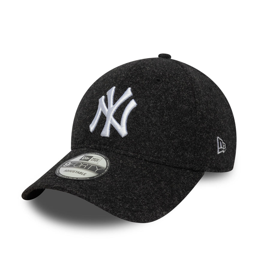 New York Yankees sapka, melton, New Era, 9FORTY, fekete