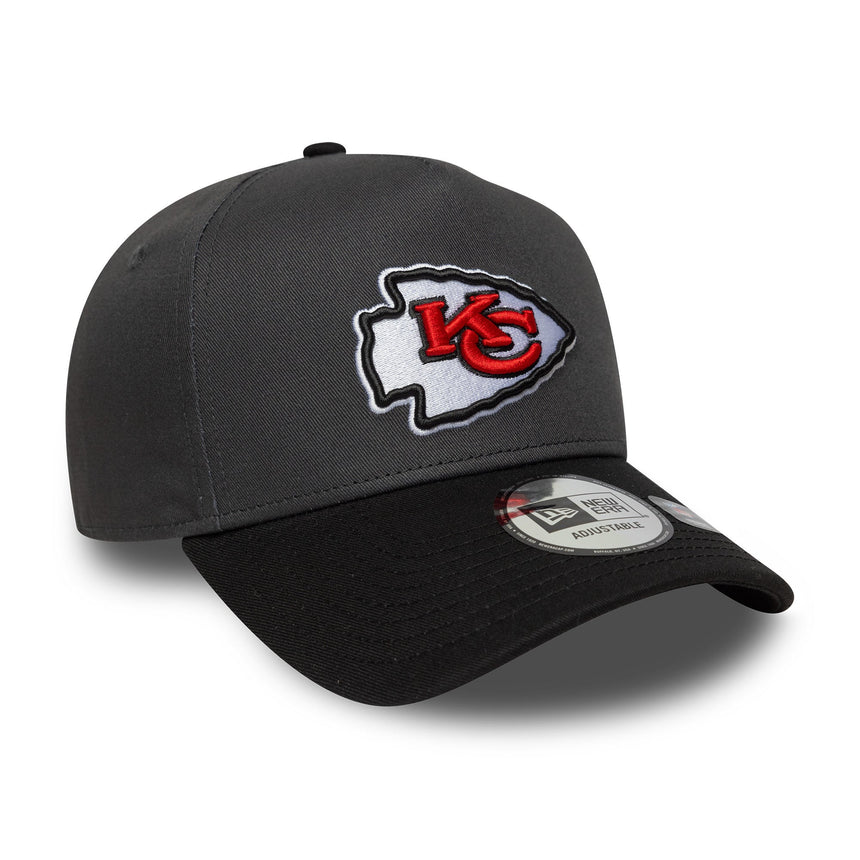 Kansas City Chiefs sapka, flawless kitűző, New Era, 9FORTY, szürke
