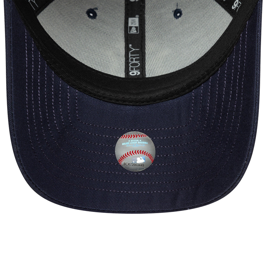 New York Yankees sapka, visor script, New Era, 9FORTY, kék