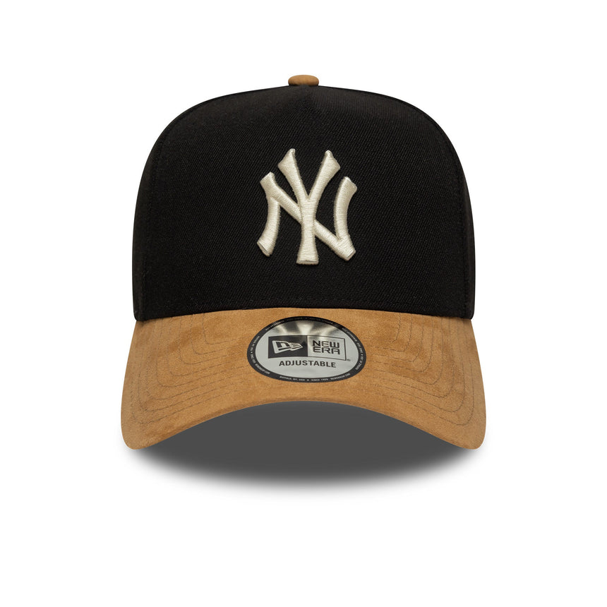 New York Yankees sapka, velúr karimával, A-frame, 9FORTY, fekete
