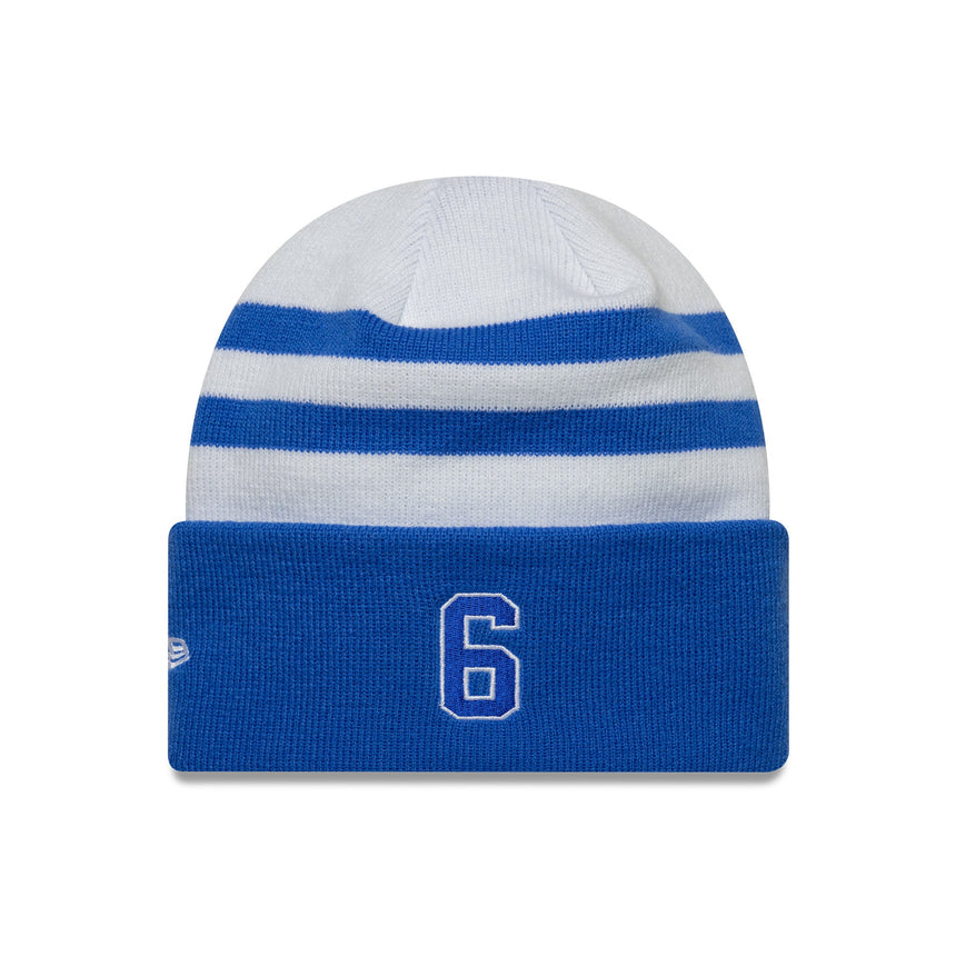 Visa RB téli sapka, csapat, Isack Hadjar, mandzsettás kötött, New Era, többszínű