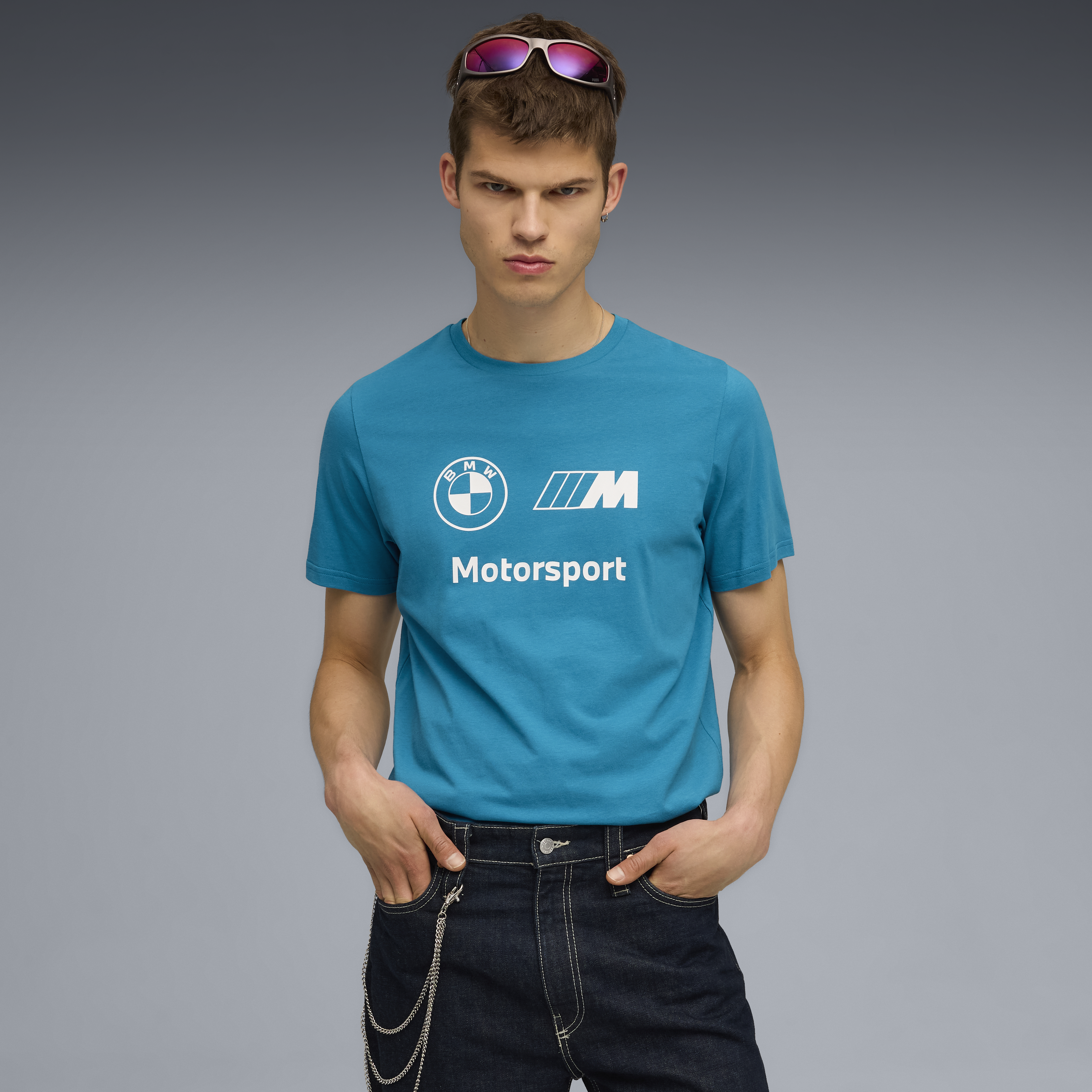 BMW logo Póló, Puma, Essential, MMS, kék 🔥