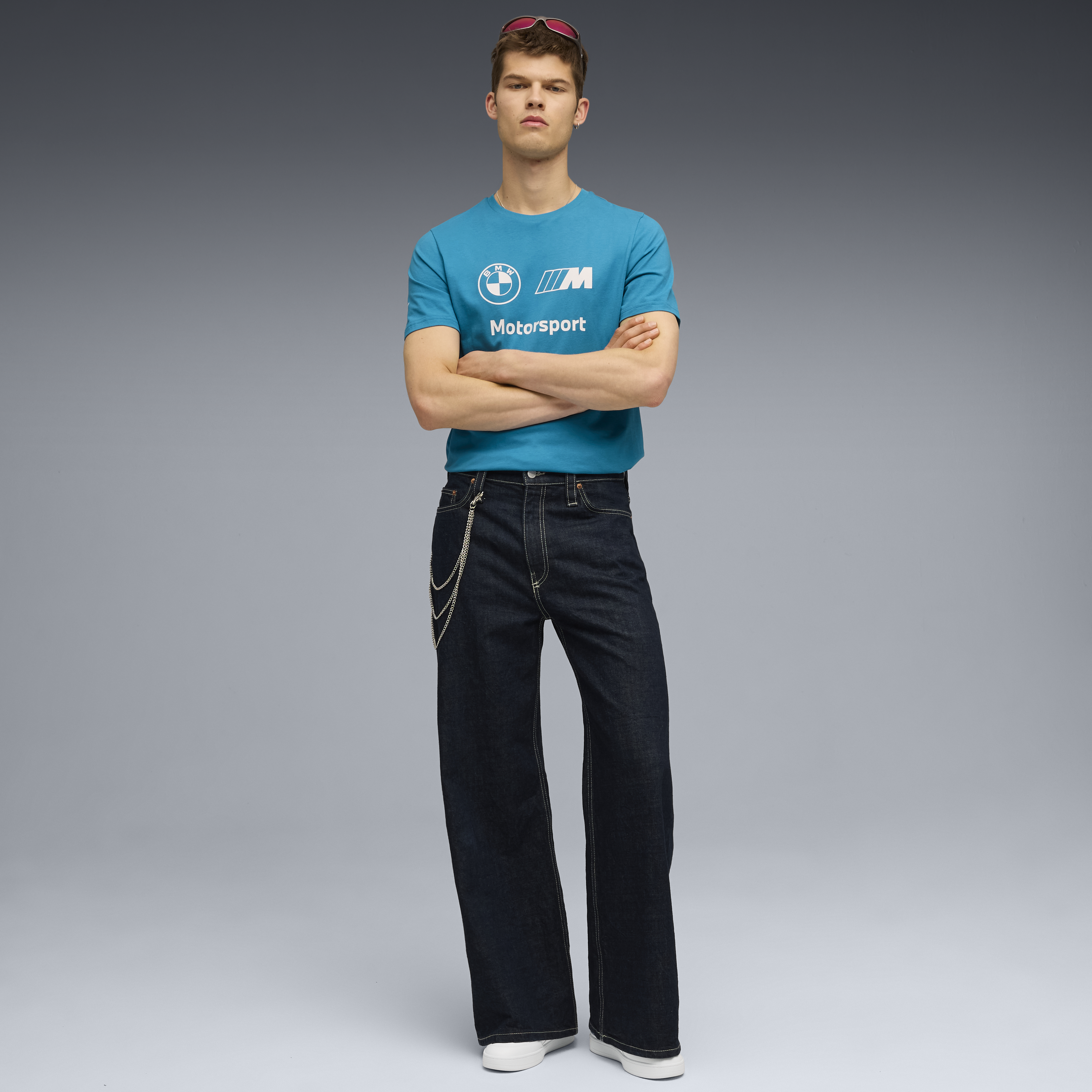 BMW logo Póló, Puma, Essential, MMS, kék 🔥