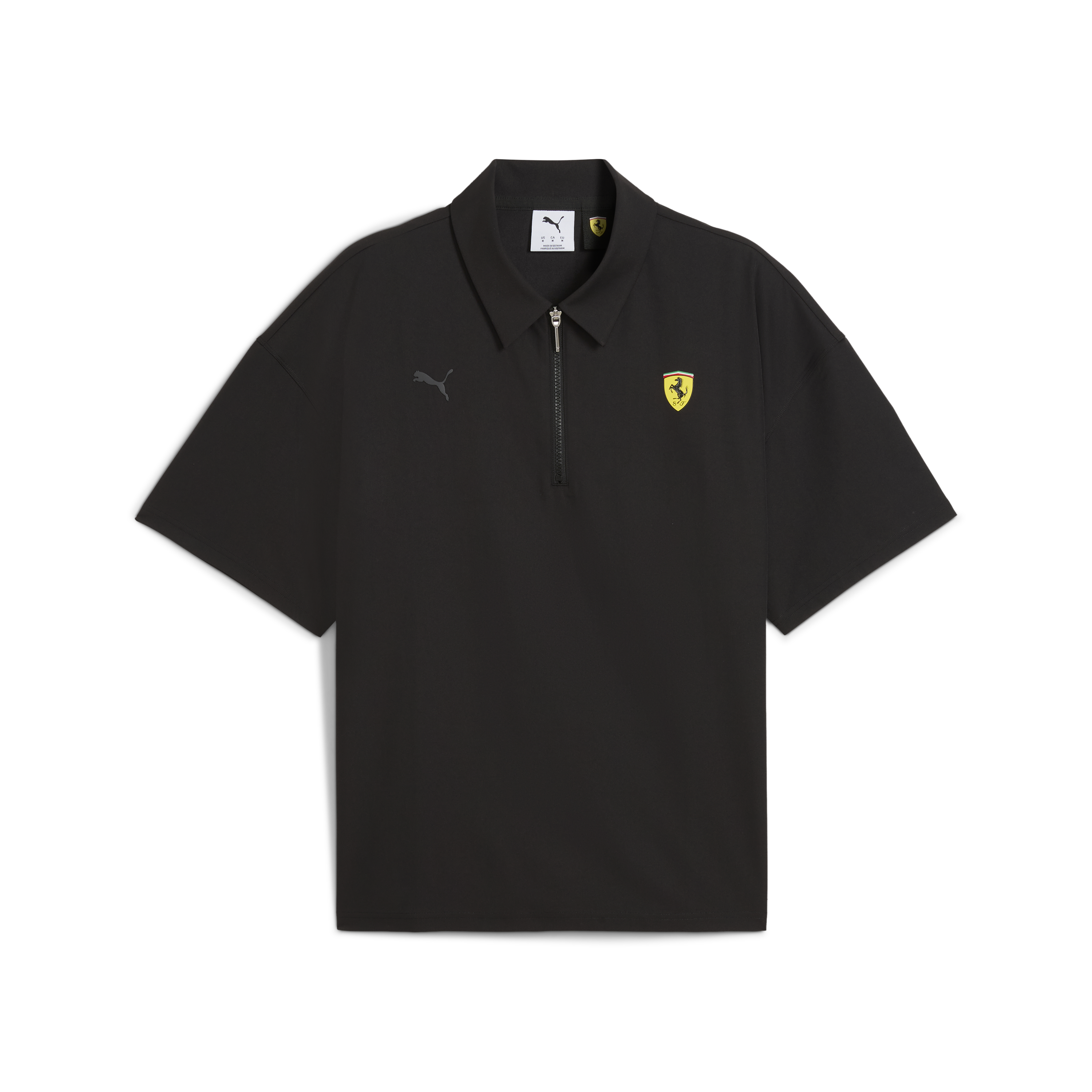 Ferrari Galléros Póló, Puma, prémium, fekete 🔥