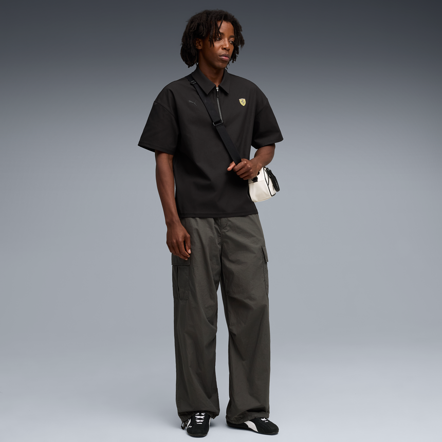 Ferrari Galléros Póló, Puma, prémium, fekete 🔥