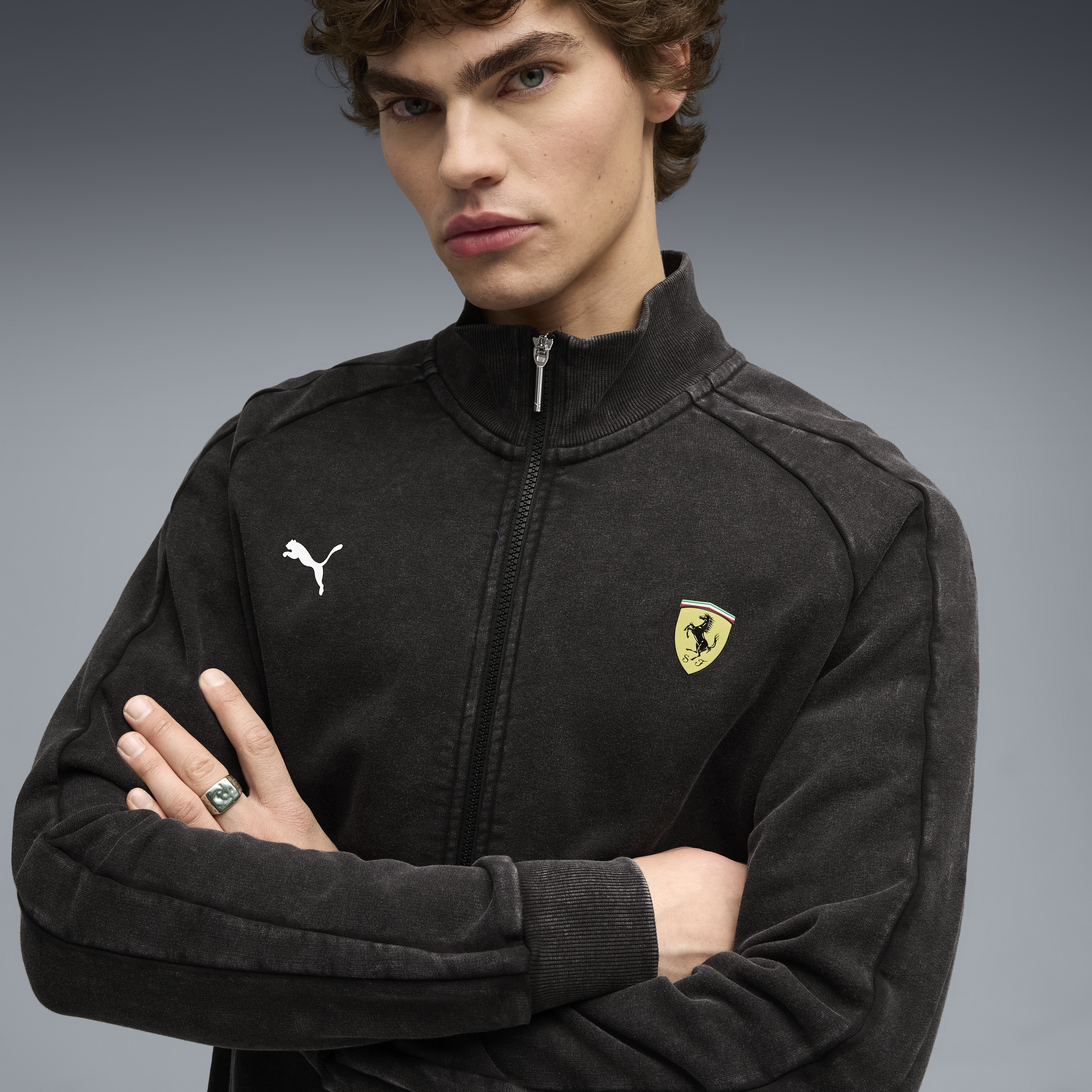 Ferrari Kabát, Puma, T7, fekete 🔥