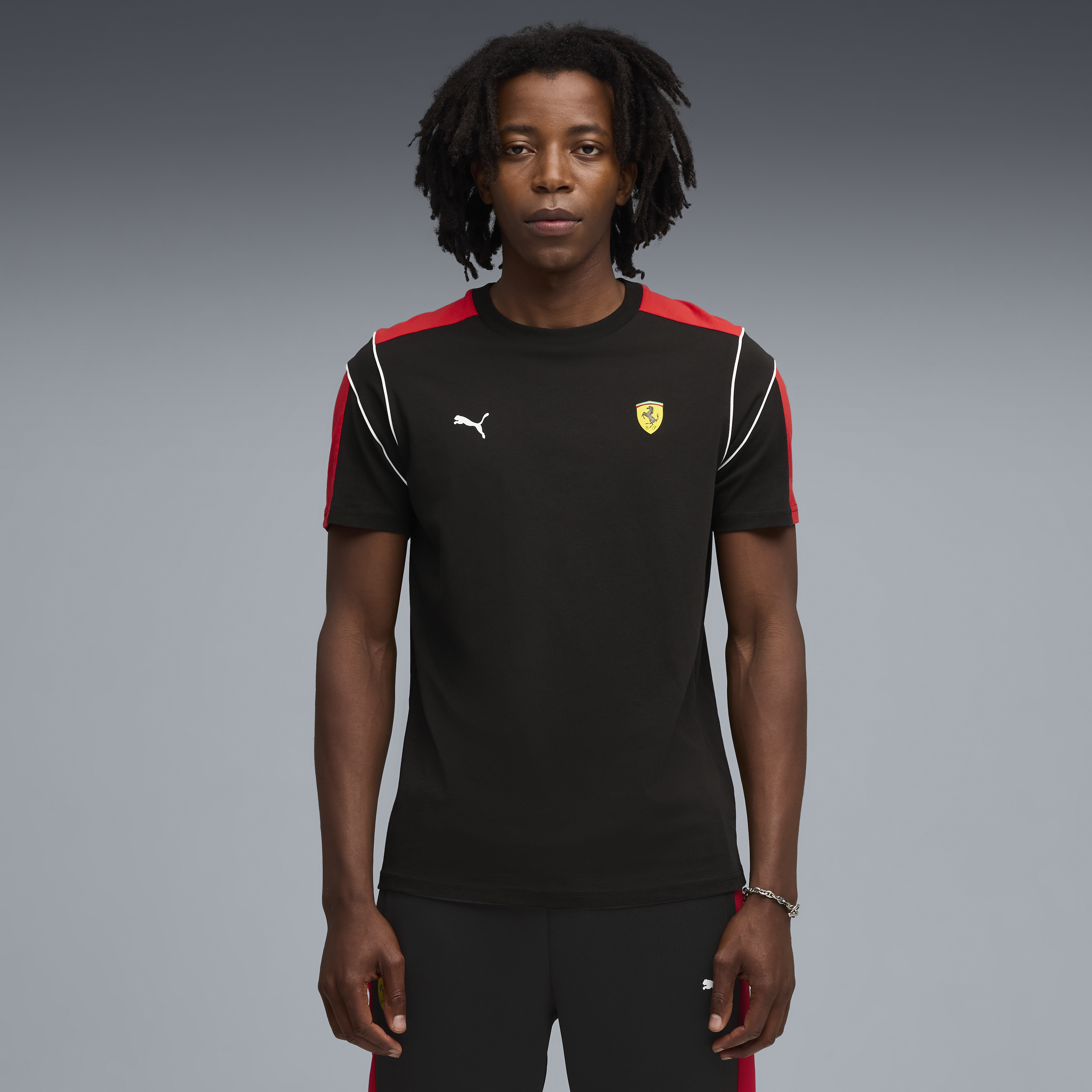 Ferrari Póló, Puma, MT7, fekete 🔥