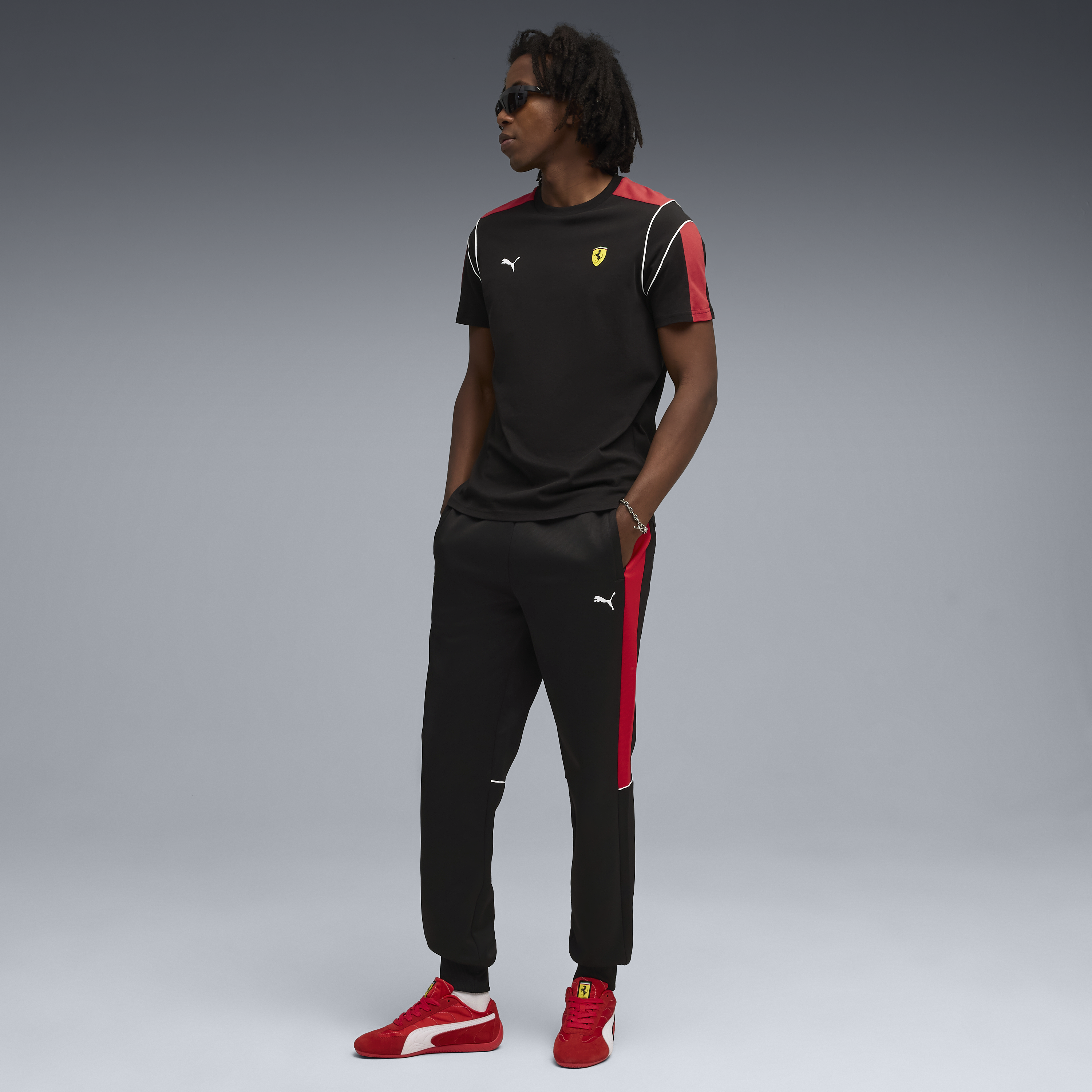 Ferrari Póló, Puma, MT7, fekete 🔥