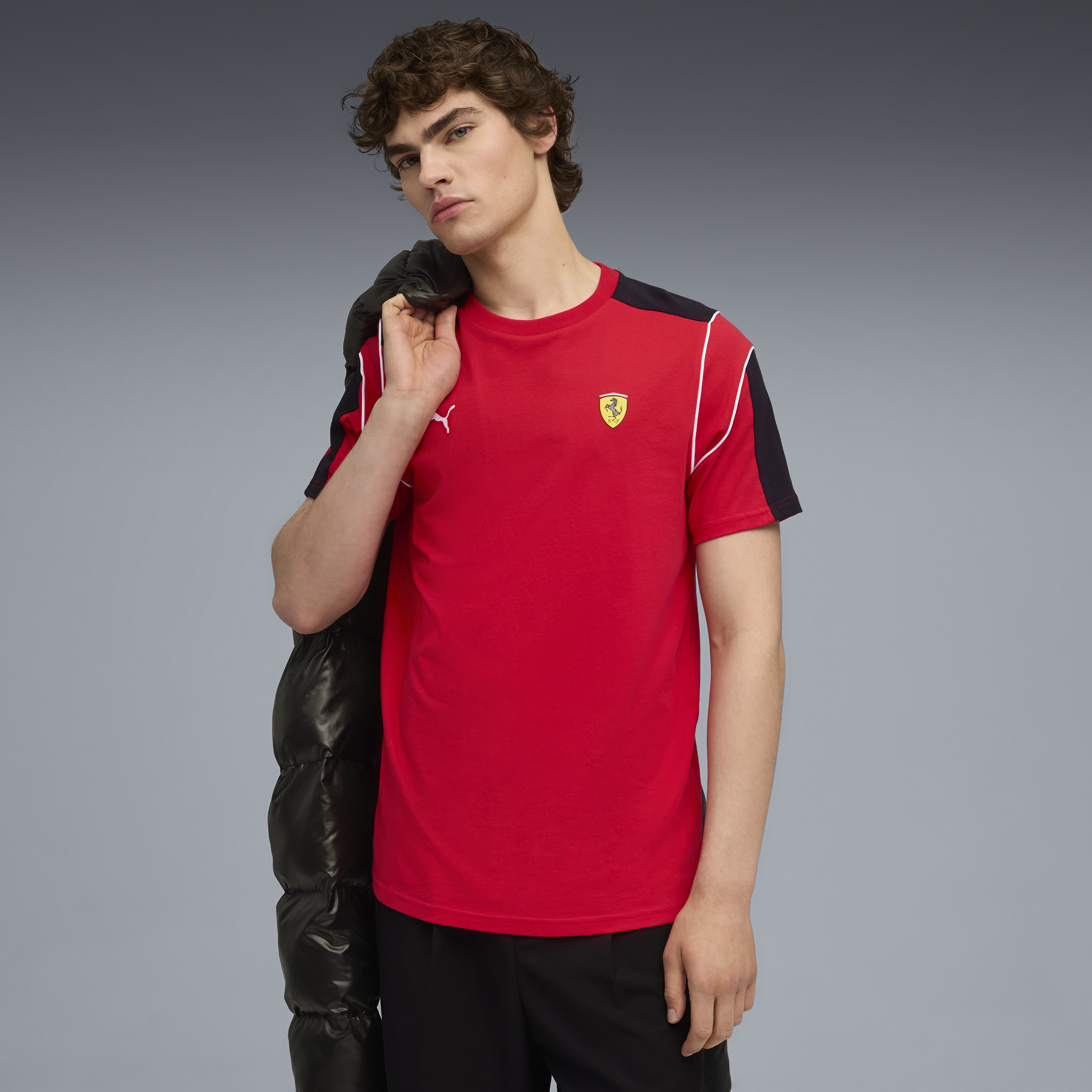 Ferrari Póló, Puma, MT7, piros 🔥