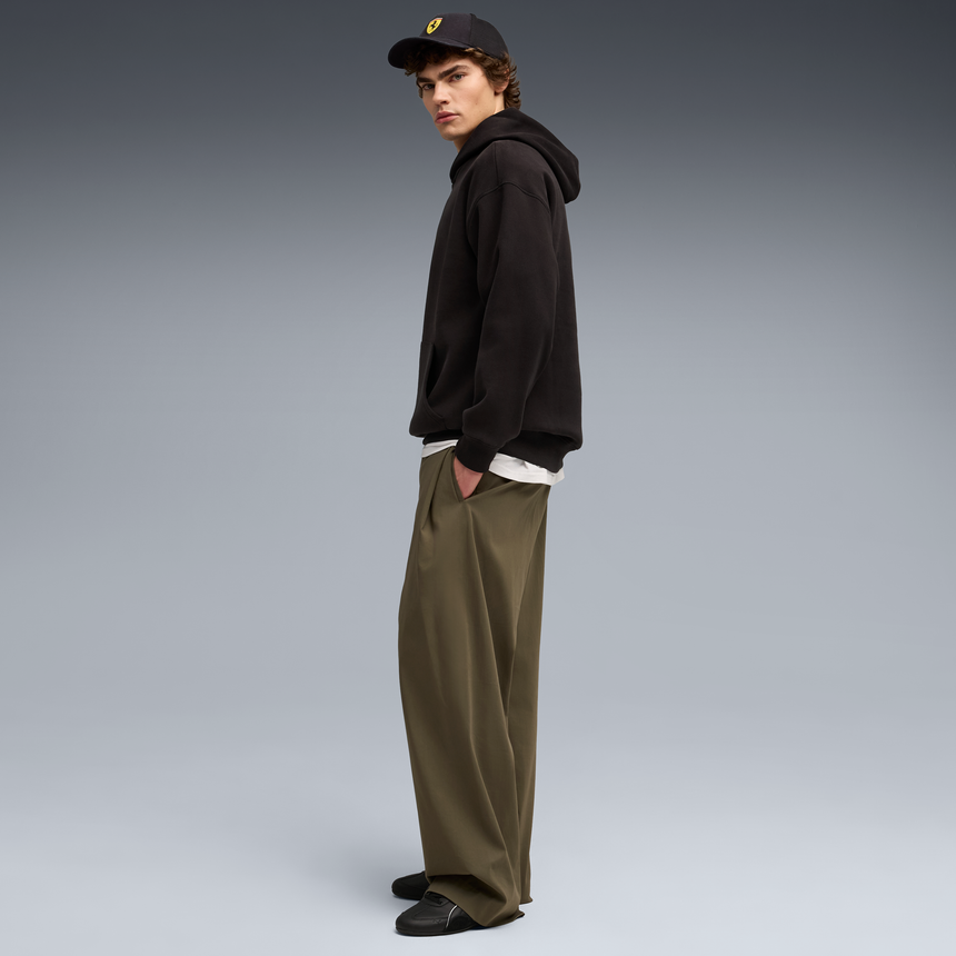 Ferrari Kapucnis Pulóver, Puma, sportswear, pajzs lógós, fekete 🔥