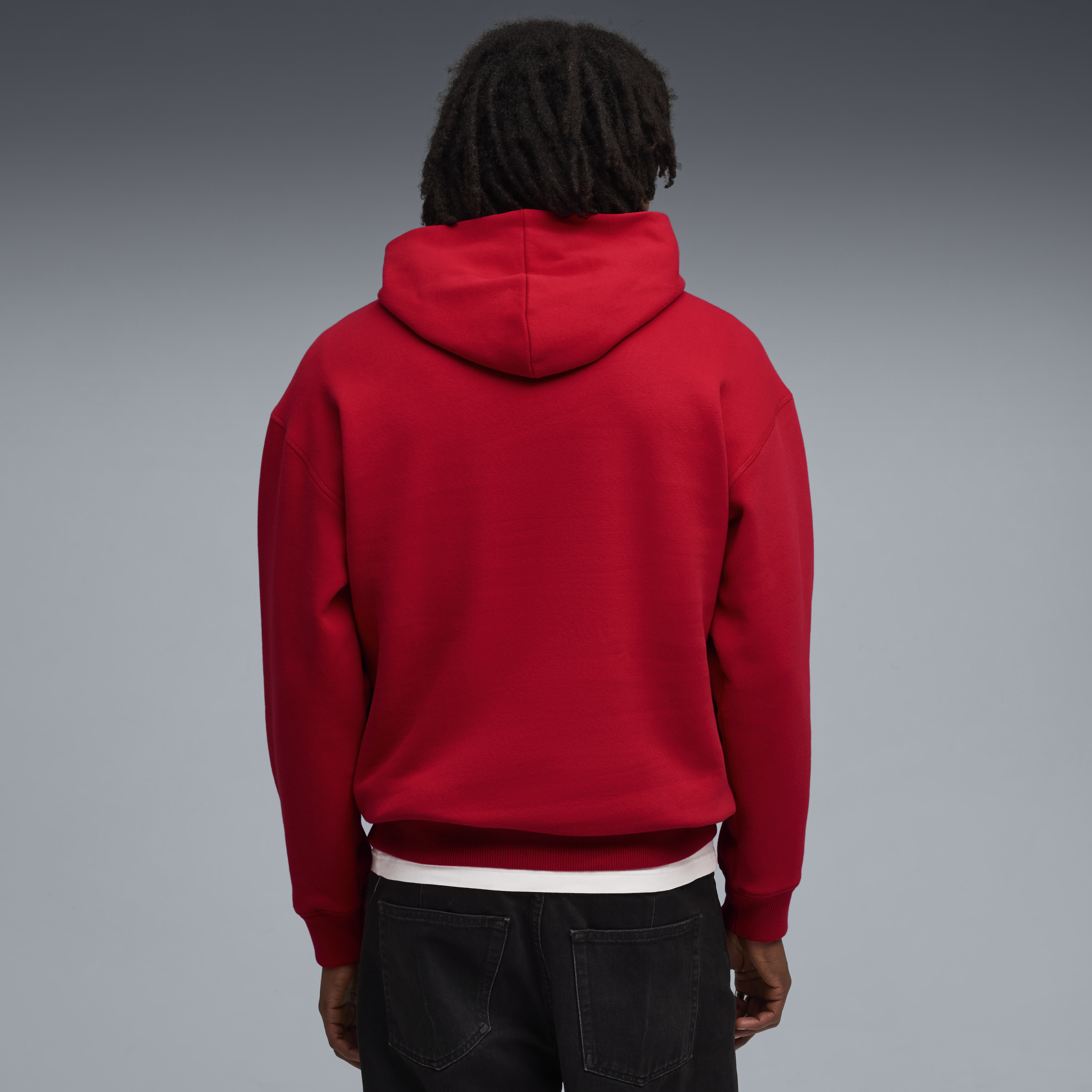 Ferrari Kapucnis Pulóver, Puma, sportswear, pajzs lógós, piros 🔥