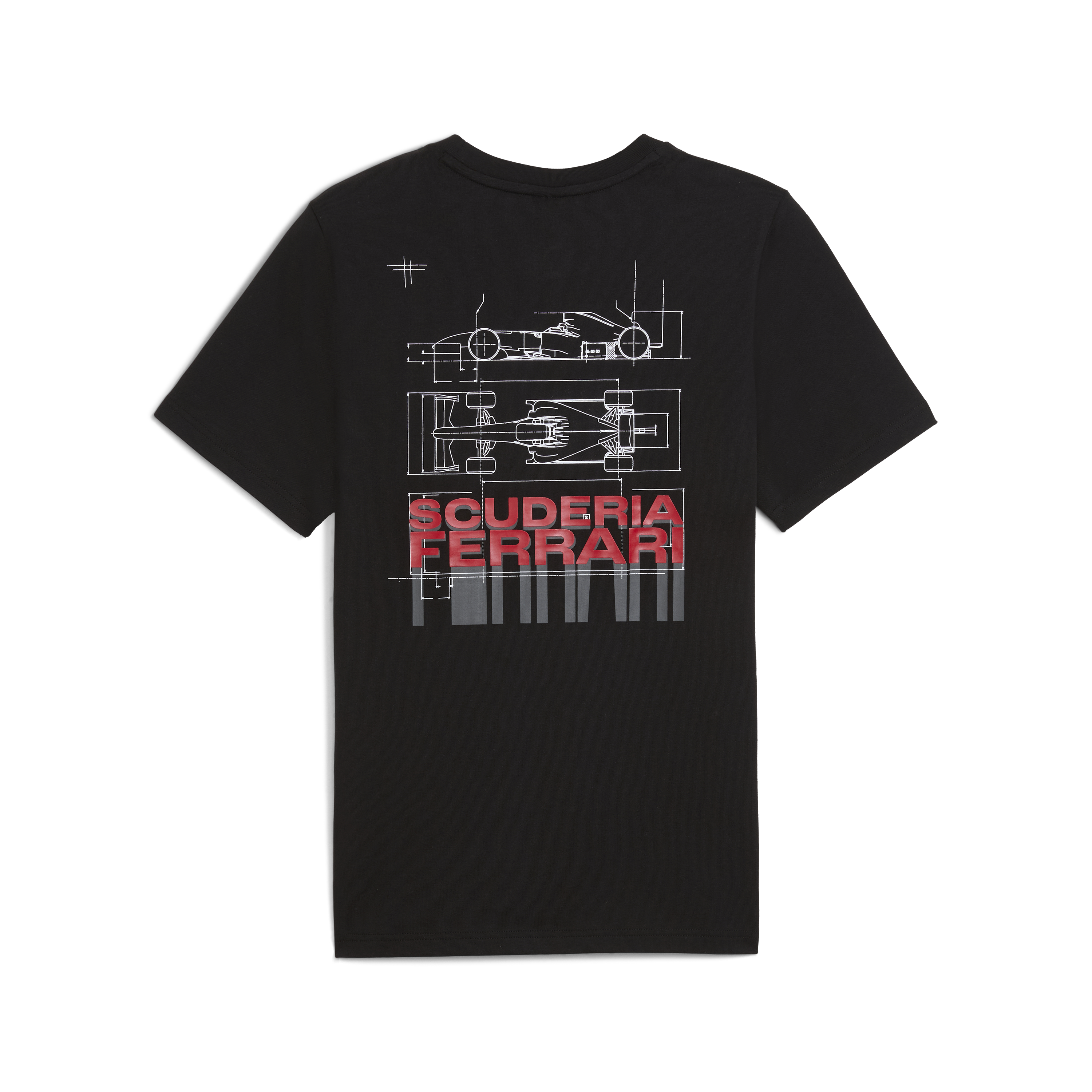 Ferrari Autó Mintás Póló, Puma, fekete 🔥