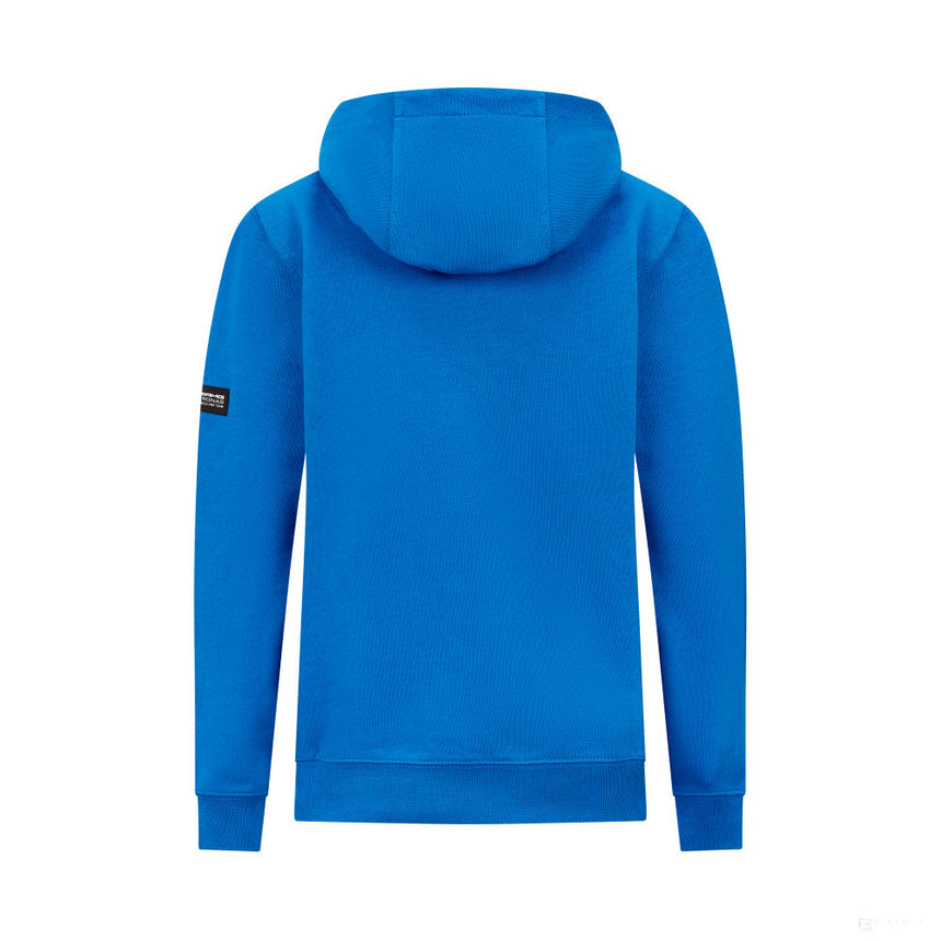 Mercedes kapucnis pulóver, George Russell, kék