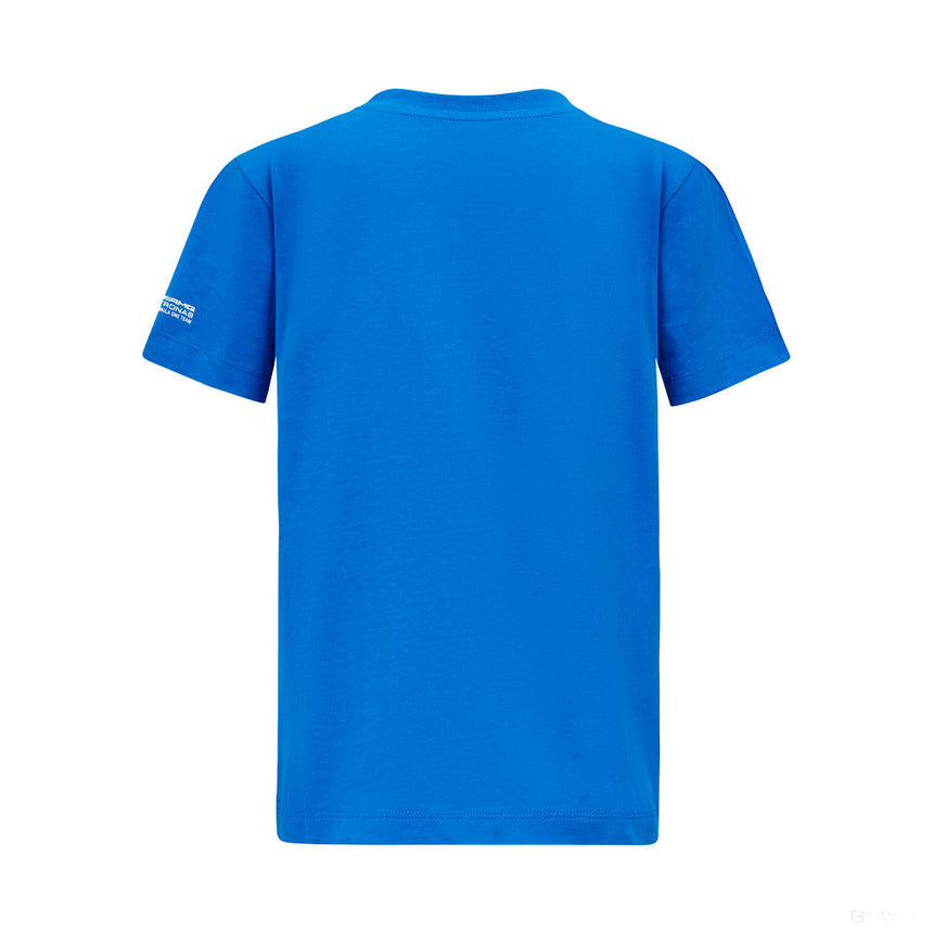 Mercedes környakú póló, Gerorge Russell, gyerek, kék