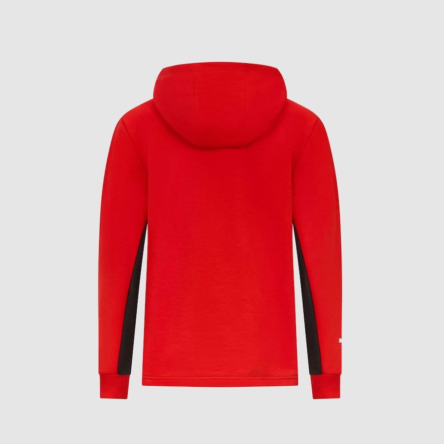 Ferrari hoodie, large shield, red for kids