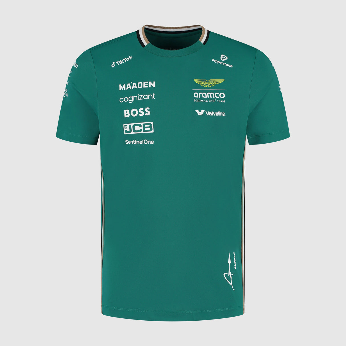 Aston Martin AMF1, Team, T-Shirt, Fernando Alonso, Grün 🔥