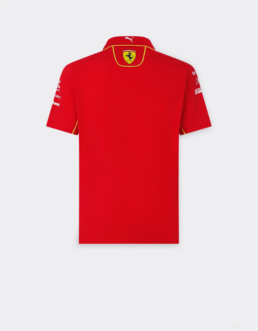 Ferrari galléros póló, Puma, csapat, piros, 2024