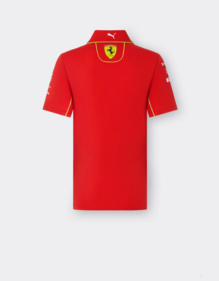 Ferrari galléros póló, Puma, csapat, női, piros, 2024