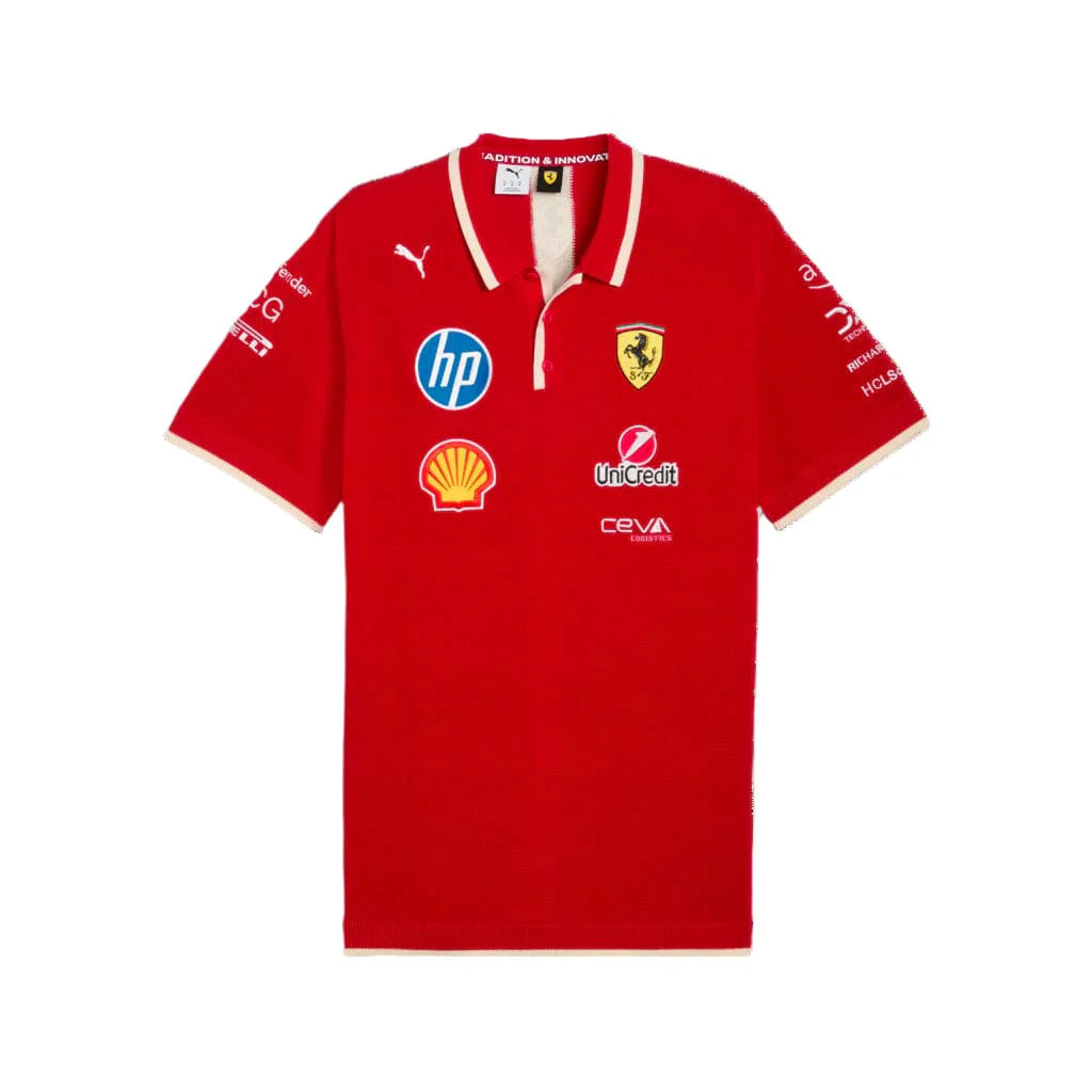 Scuderia Ferrari Team Collared T-Shirt 🔥