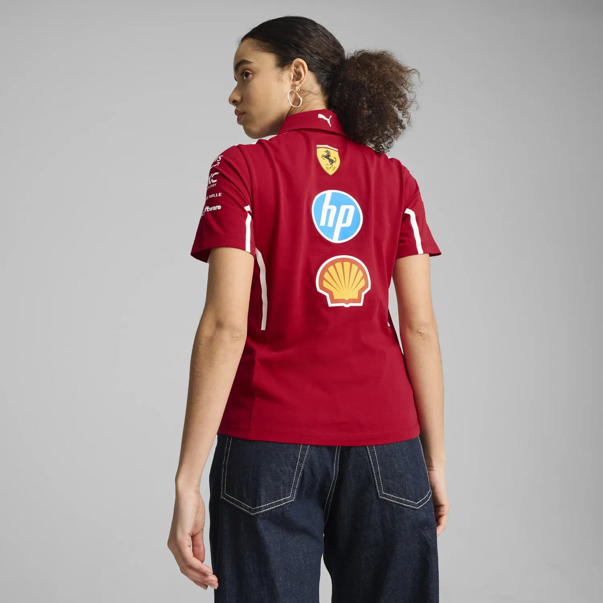 Scuderia Ferrari Team Women's Collared T-Shirt 🔥