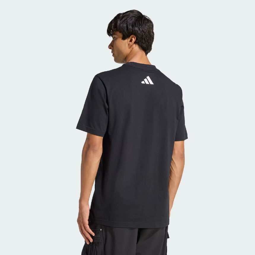 Mercedes póló, Dna, grafikai, adidas, fekete, 2026