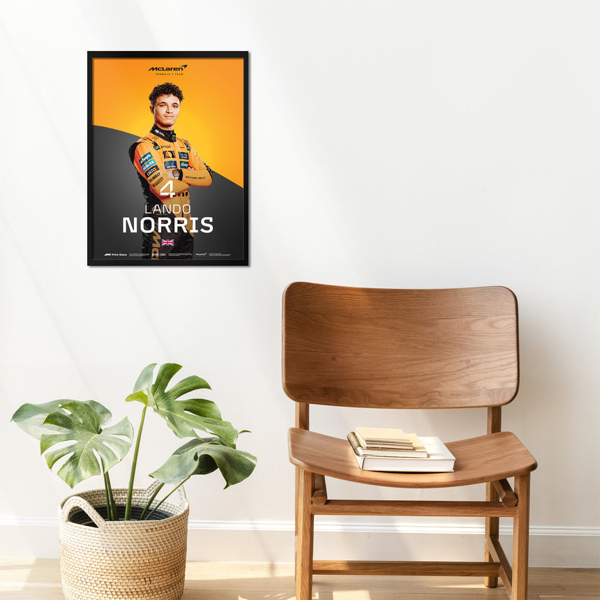 F1 Print – Lando Norris poszter (A3 méret)