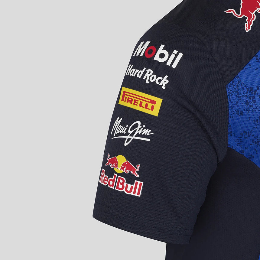 Red Bull póló, csapat, női, kék