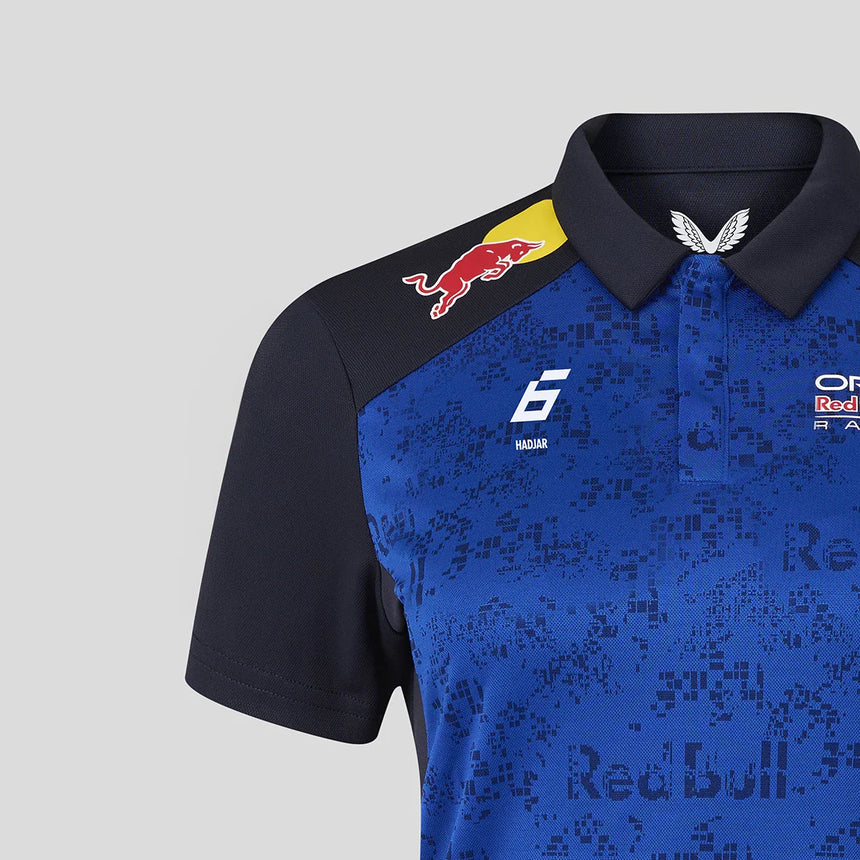 Red Bull póló, csapat, Isack Hadjar, női, kék, 2026
