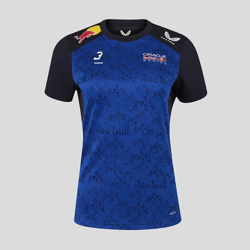 Red Bull póló, csapat, Max Verstappen, női, kék